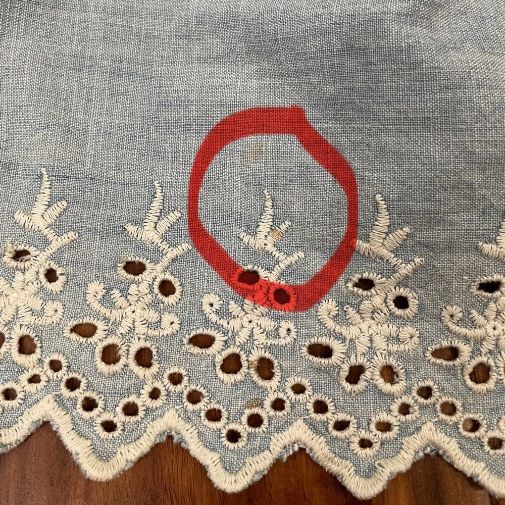 Denim & Supply Ralph Lauren Chambray Mini Skater Skirt Embroidered Blue NWT. - Picture 13 of 13